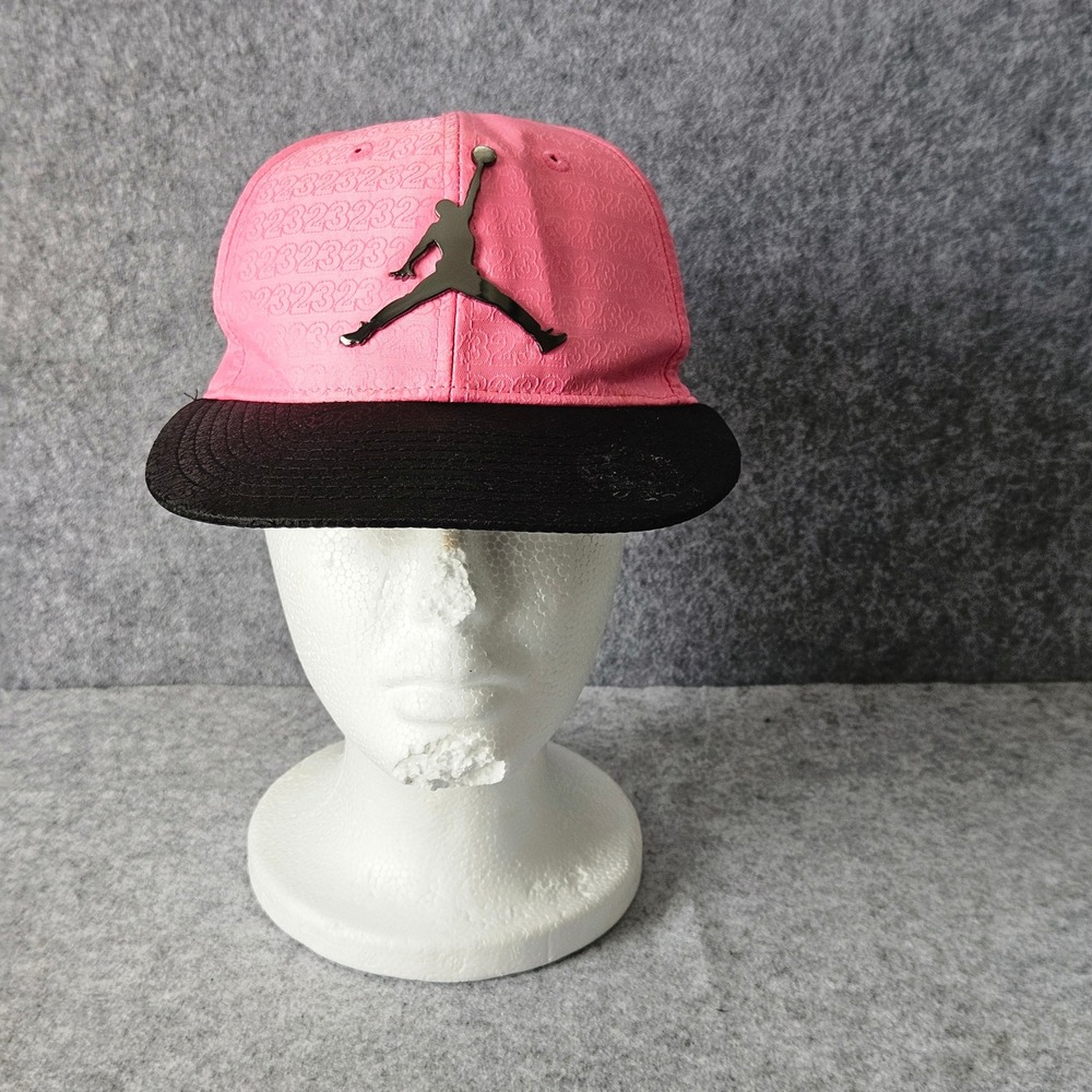 Jordan Jumpman Pink Black 23 Embossed Adjustable Cap Girls Size 4-7